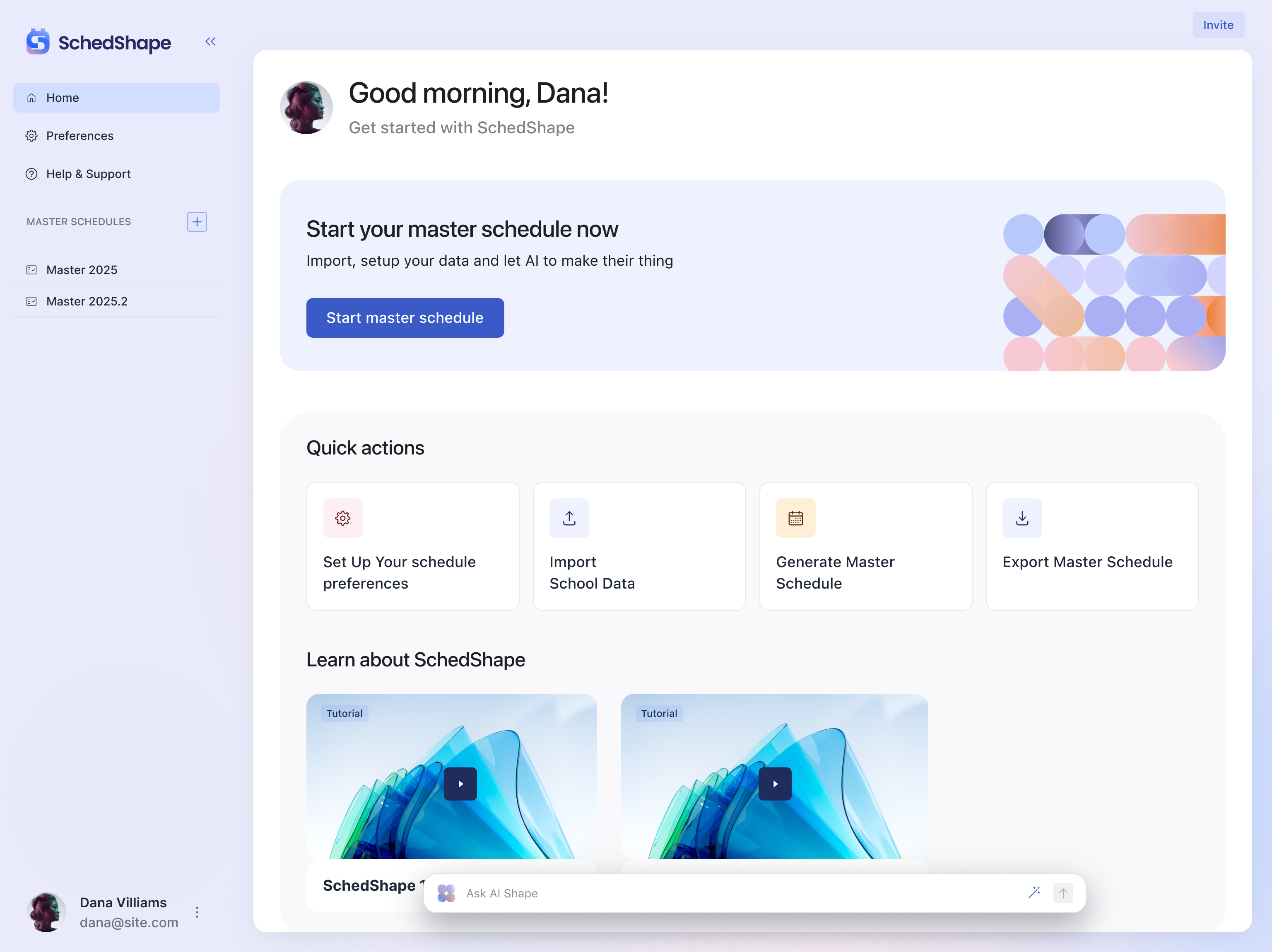Data points on top of landscape